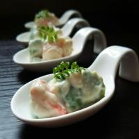 そら豆と海老の白和え🎵